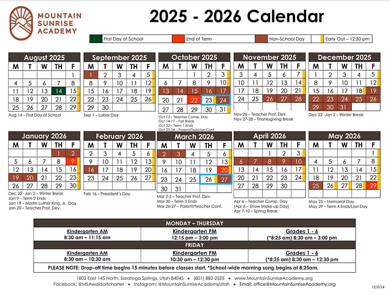 Mountain Sunrise Academy | Bell Schedule & Yearly Calendar mountain-sunrise-academy-bell-schedule-yearly-calendar