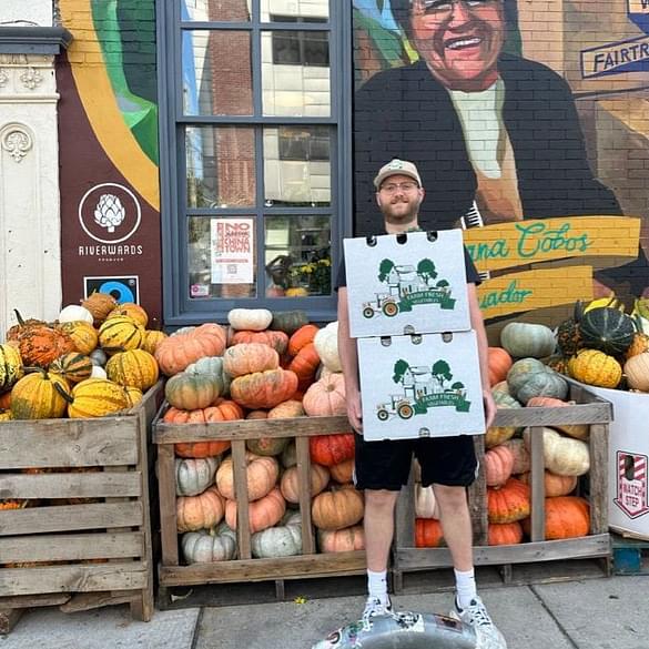  Mr. Johnson picking up donations 