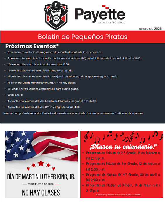 Little Pirates Newspaper January 2026