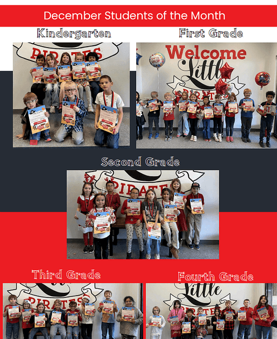 December Students of the Month