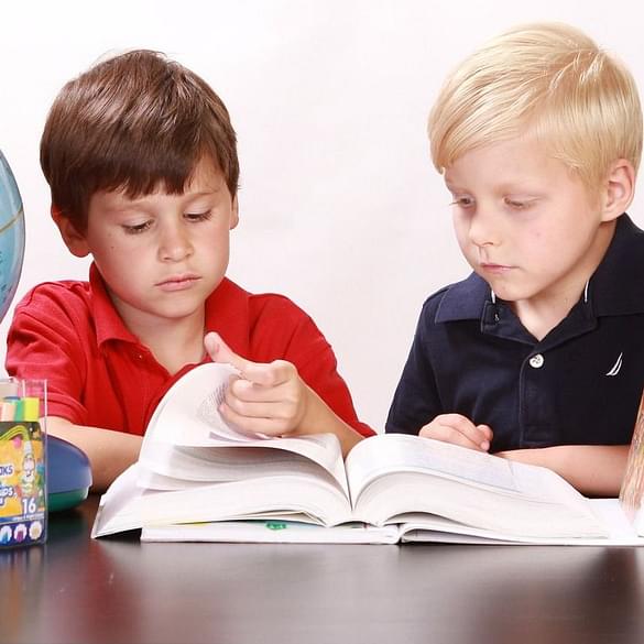  boys reading 