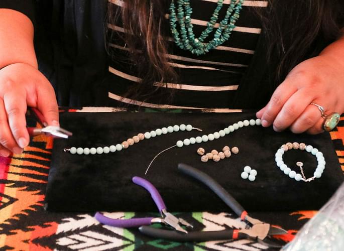 Young Living Foundation - Women of Strength - Developing Enterprise - Female Artisan Making Jewelry