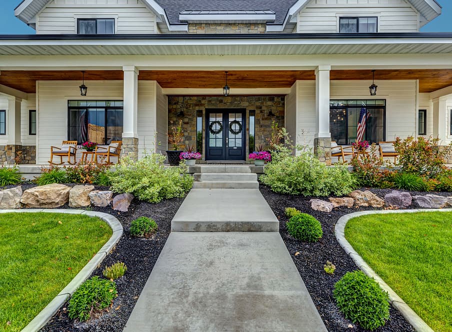 Decorated walkway