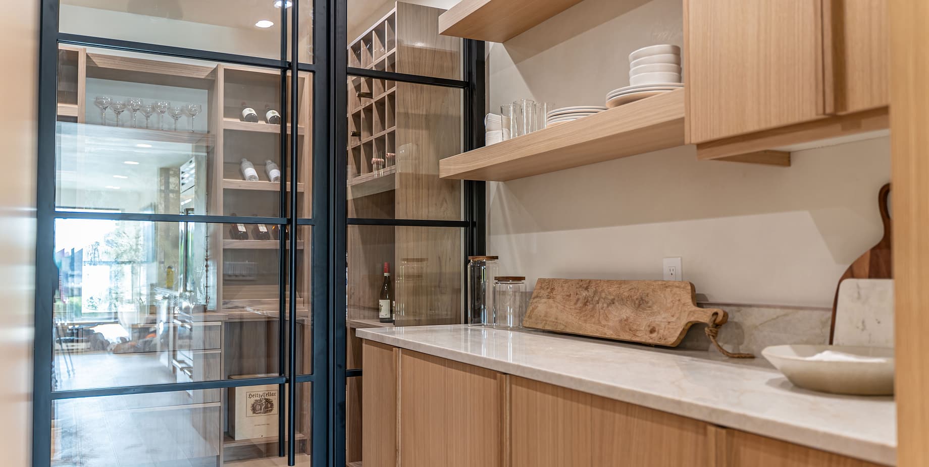Modern butler's pantry - Urban Oasis Salt Lake City Parade of Homes