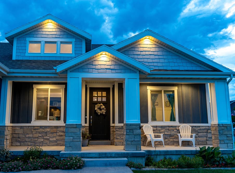 Exterior craftsman style home