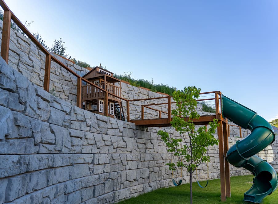 Decorated walkway