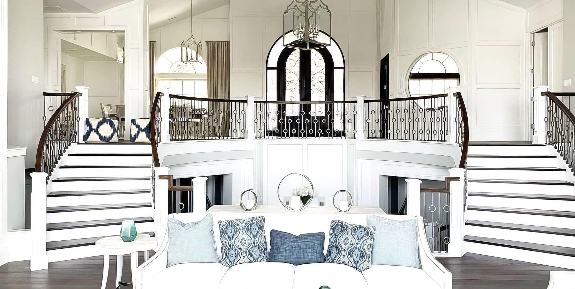 Custom stair case with railing