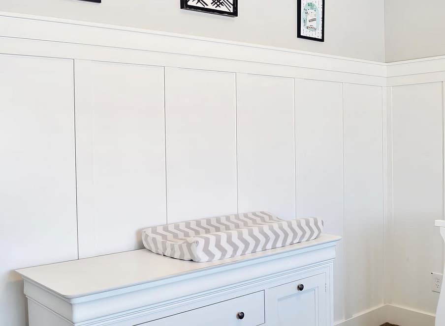 Nursery with wainscoating