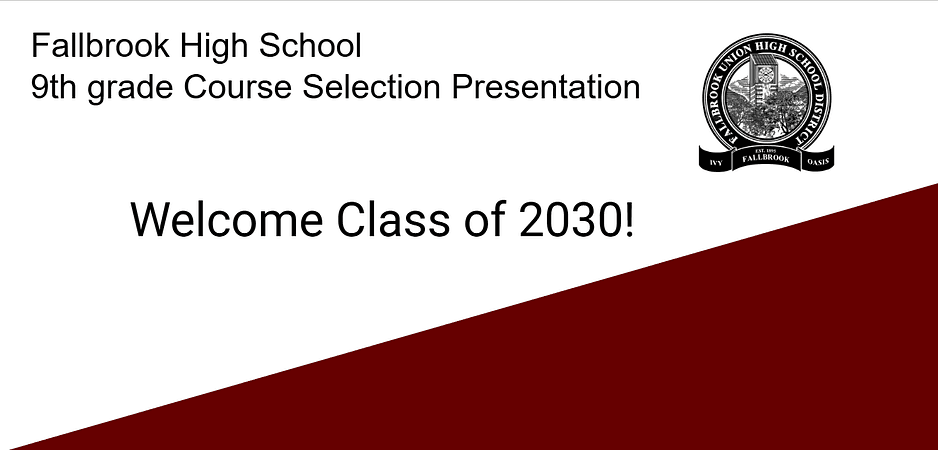 9th grade Course selection