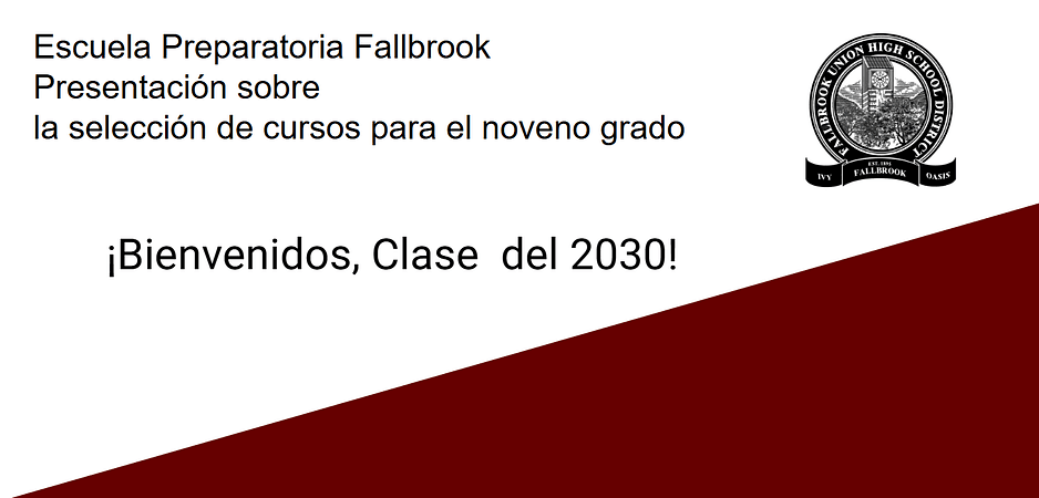 Selección de cursos noveno grado