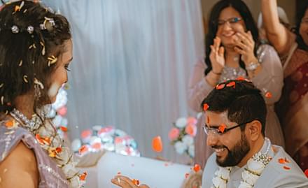 Couple getting married
