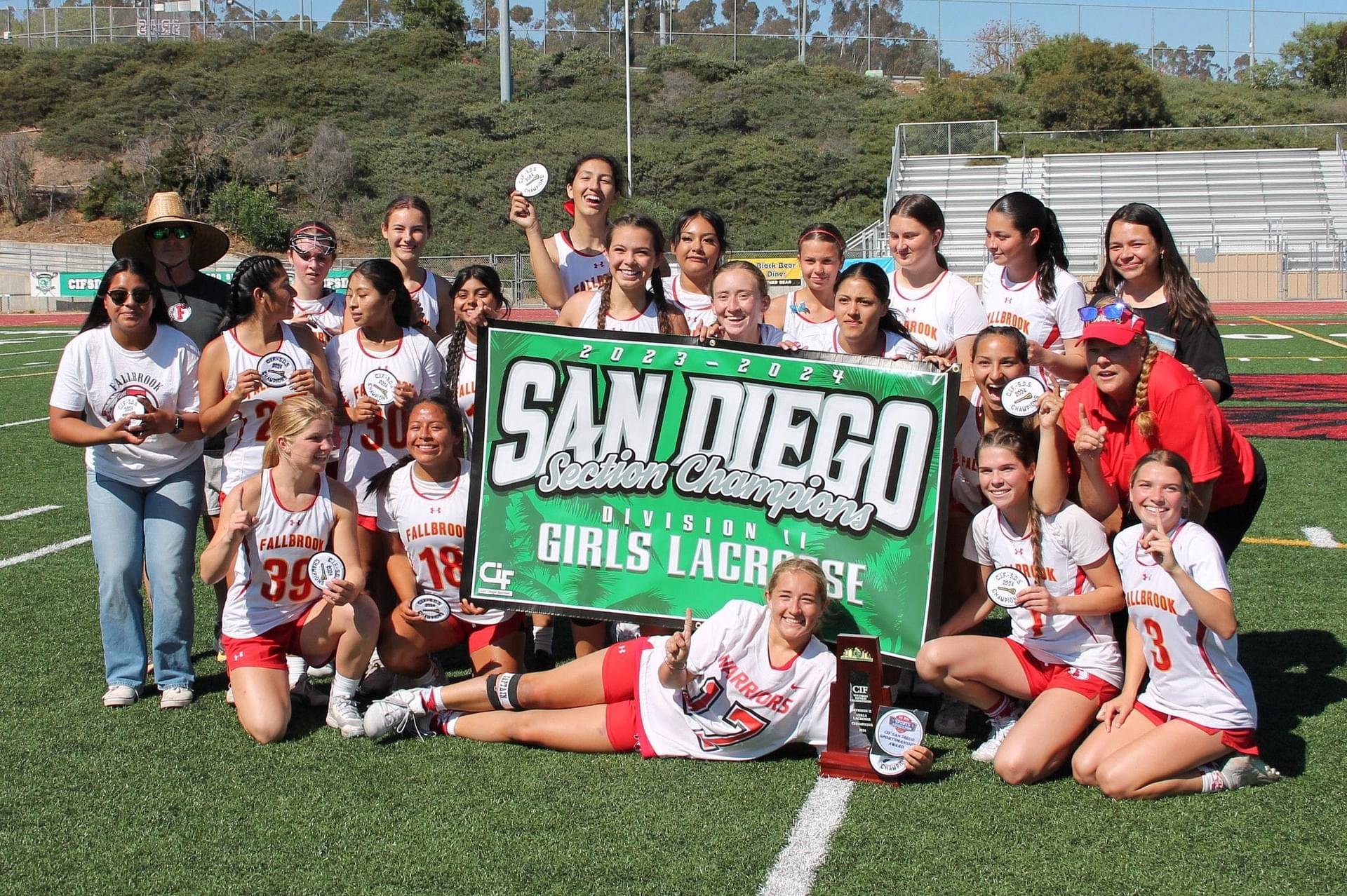  Girls' Lacrosse Varsity 2023-24 CIF San Diego League Champions! 