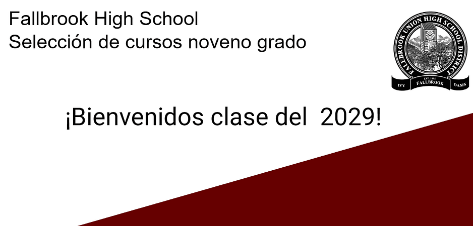 Selección de cursos noveno grado
